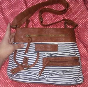 American Eagle Striped Handbag